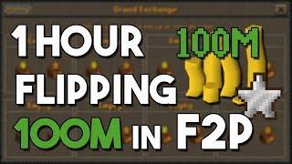 The Best Money Maker in F2P All You Need Is 100M - A One Hour F2P Flipping Challenge OSRS