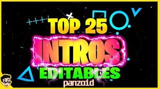 TOP 25 INTROS EPICAS 3D Y 2D EDITABLES SIN PROGRAMAS DESDE PANZOID