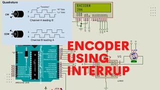 Motor Encoder Arduino Code Using Interrupt  Proteus Simulation  Arduino