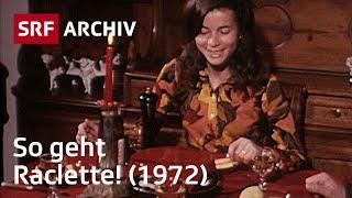 Walliser Raclette 1972  Schweizer Spezialitäten und Traditionen  SRF Archiv