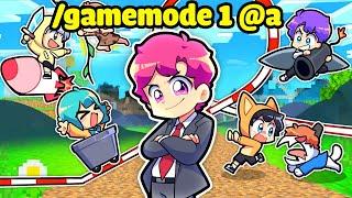 VÌ SINH NHẬT SINH TỐ TEAM NÊN TỔNG THỐNG HIHA CHO TẤT CẢ GAMEMODE 1 TRONG MINECRAFT*HIHA GAMEMODE 1