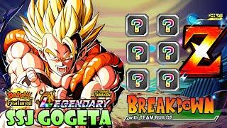 EZA LR DFE SSJ GOGETA Breakdown w. Team Builds  Dragon Ball Z Dokkan Battle