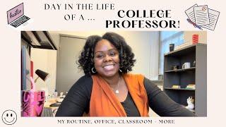 A day in the life of a college professor  My classroom my office + routine  Vlog + GRWM