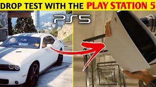 PS5 gaming console drop test  TechRax  tech box  tech experiment  #short