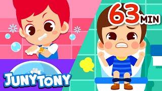 Yes Yes Wash Your Hands + More Kids Songs  Good Habit Songs Compilation  JunyTony