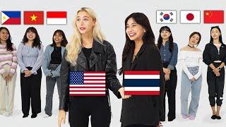 American guess 7 Asians Nationality What country Im From?