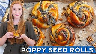 Amazing Apricot & Walnut Poppy Seed Rolls Recipe  Super Soft & Fluffy