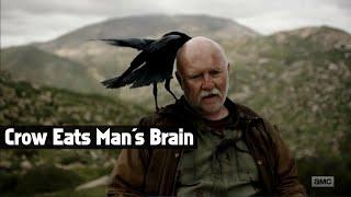 Fear the Walking Dead Season 3 Episode 5 - Crow Eats Mans Brain While He is Still Alive