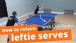 How to return tricky left handed serves with Lois Peake