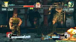 Ultra Street Fighter IV battle Guile vs Sagat-nice red focus combo