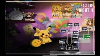 Anime FNAF on ANDROID 1st night passing Five nights in Anime 2 Android