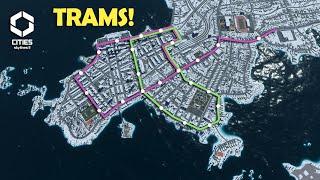 Building TRAM lines  Cities Skylines 2 Lets Play