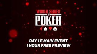 World Series of Poker 2021  Main Event Day 1e LIVE