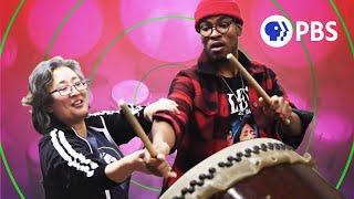 Jazz Drummer Learns Japanese Taiko Drumming