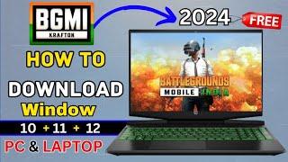 How To Download Bgmi in Pc and Laptop   Battleground Mobile india Download in pc or laptop  2024