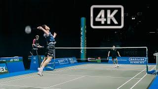 How fast of these two young men? - 4K 50FPS Dolby Vision - Nice angle Badminton