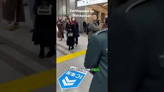 Earthquake on Shinkansen bullet train #earthquake #japan #newyear2024 #newyearsday #tsunami