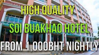 QUALITY PATTAYA SOI BUAKHAO BUDGET HOTEL ROOM REVIEW - D Hotel - FROM 1000BHT NIGHTLY