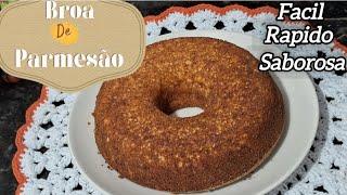 Broa de queijo parmesão rápidofácilsaborosa