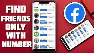 how to find phone contacts on Facebook  find friends on Facebook by Number