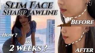 I did this 5min Sharp Jawline & Slim Face workout every day & OMG IM SHOOK after 2 wks- Chin Chizler