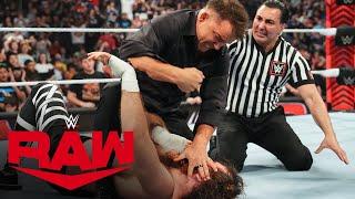 Chad Gable attacks Sami Zayn during “Big” Bronson Reed’s match Raw highlights April 29 2024