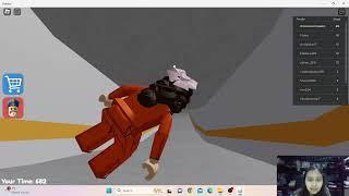 Playing Barry prison run roblox