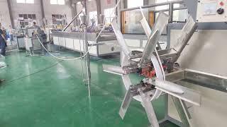 PVC rubber seal profile co extrusion machine line for double material soft and rigid co-extruded