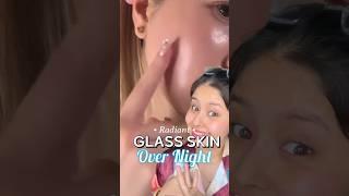 Over Night GLASS SKIN ‍️ #ashortaday #youtubeshorts #glassskin #glowingskin #skincare