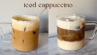 Iced Cappuccino at Home ️  how to make iced coffee at home