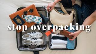 I Learned The EASIEST Way to Pack For Travel carry on only pack with me ️