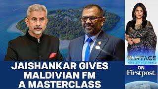 Jaishankar Reminds the Maldives About the Benefits of Indias Friendship  Vantage with Palki Sharma