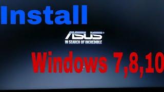 Install Windows 7 8 10 in any Asus laptop with CD or USB Tech Buy