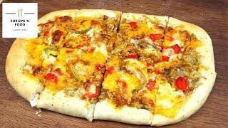 Turkish Brinjal Chicken Pide recipe by Europe and Food