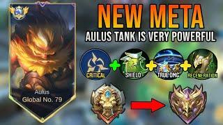 NEW META TANK AULUS TOP 1 GLOBAL AULUS BUILD - BEST BUILD AND EMBLEM AULUS 2024  aulus mlbb 