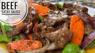 Beef Stir Fry With Satay Sauce  Juicy and Tender Beef And Vegetable Stir Fry