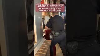 Police Man Arrests Mother For Theft But When He Realizes What She Was Holding He Burst Into Tears 