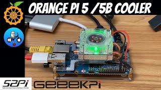 Super quiet Low profile CPU Cooler for Orange Pi 55B.