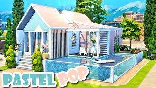 TINY PASTEL POP HOUSE    The Sims 4  Speed Build - NO CC