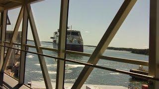 MS Viking Grace. Mariehamn - Turku 24.7.2015  + Rosella Baltic Princess and Galaxy in Mariehamn