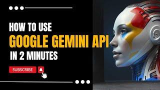 How to use Gemini Pro  API - In 2 Minutes  Generative AI  Data Magic AI #GeminiAPI