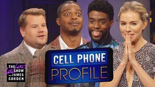 Cell Phone Profile w Chadwick Boseman Sienna Miller & Stephan James