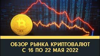 Обзор рынка криптовалют на неделю с 16 по 22 мая 2022 года. Эфир Биткоин Солана Трон