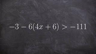 Using multi steps to to solve an graph one variable inequalities