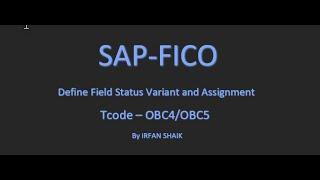 How to Define Field Status Group in SAP