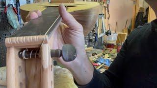 صناعة أنفية العود من الالف الى الياء making Oud  Instrument Nut