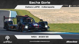 iRacing - 23S3 - Dallara LMP2 - IMSA - Indianapolis - SG