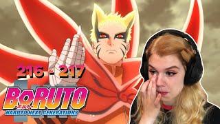 REACTING to BORUTO EP. #216 & #217 Baryon Mode & Naruto vs Isshiki