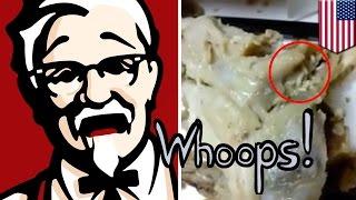 Ibu menemukan belatung di ayam KFC anaknya - Tomonews