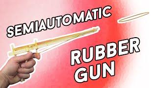 HOW TO MAKE a semi-automatic Rubber Band Gun  Creative Minds